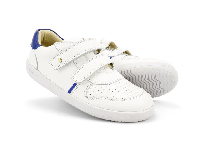 Bobux KP Riley White + Blueberry Trainers