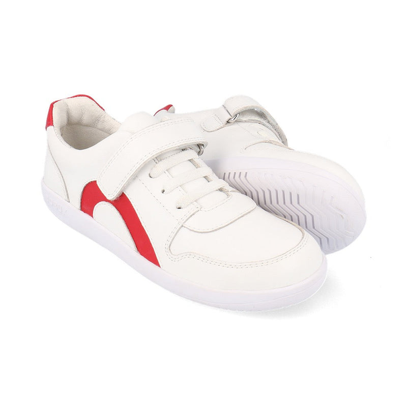 Bobux KP Kid Plus Comet White + Red Trainers