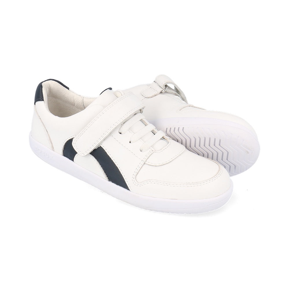 Bobux KP Comet White + Navy Trainers