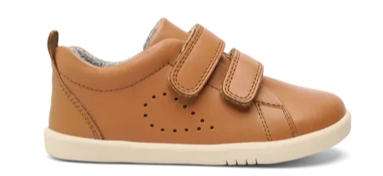 Bobux I Walk  Grass Court Caramel Trainers