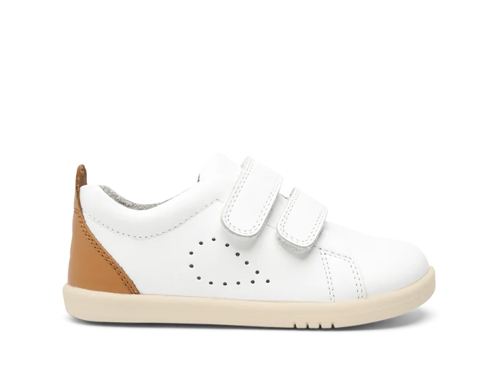 Bobux I Walk Grass Court White + Send Trainers