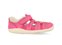 Bobux I Walk Summit Pink Cyclamen-Chalk Sandals