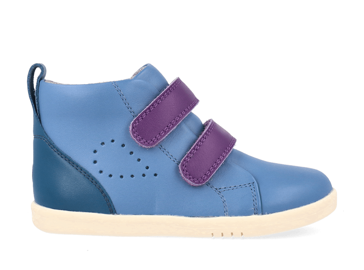 Bobux I Walk Grass Court High Elemental Blue + Purple