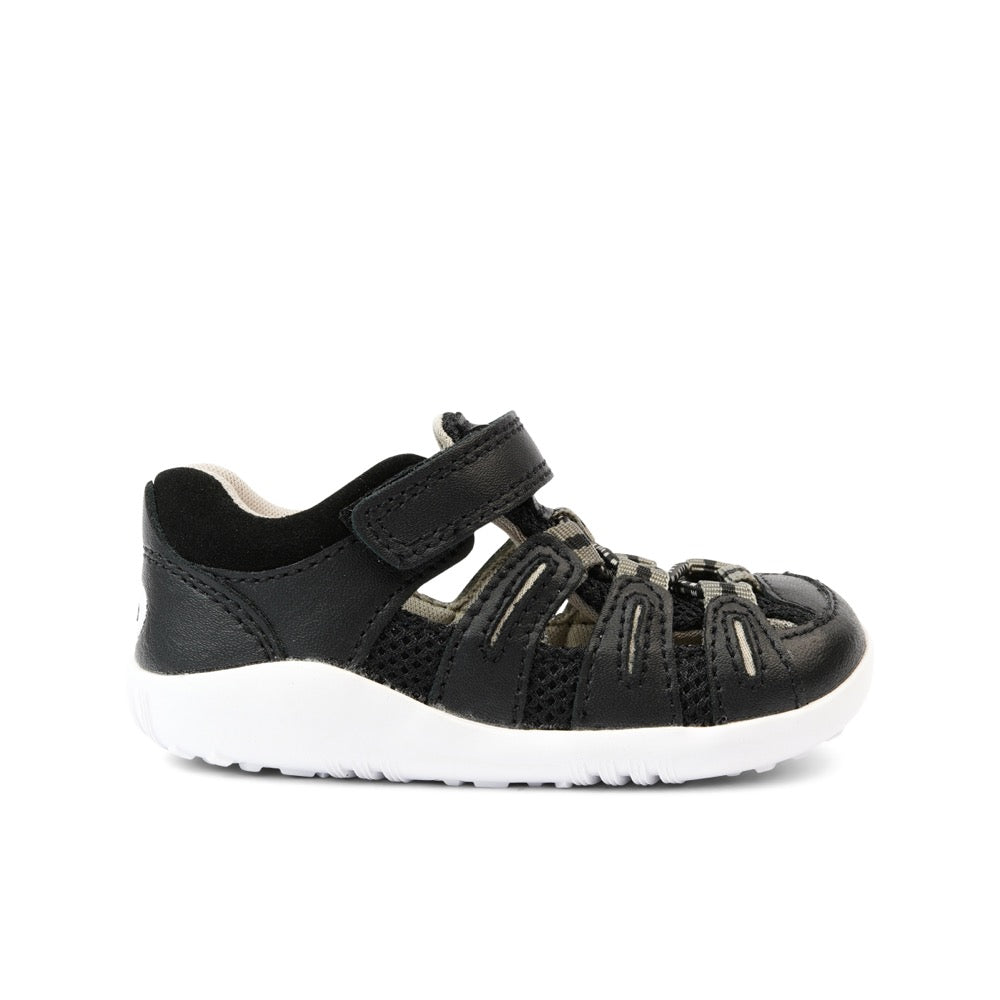 Bobux Step Up Summit Navy + Charcoal Sandals