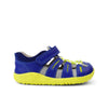 Bobux Step Up Summit Blueberry + Neon Sandals