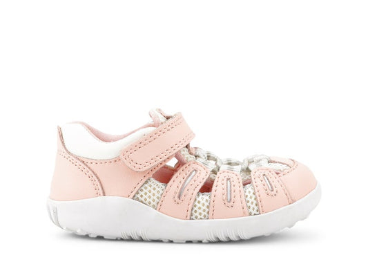 Bobux Step Up Summit Seashell+White Sandals