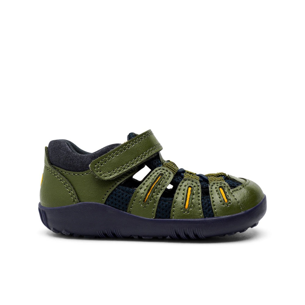 Bobux Step Up Forest + Navy Summit Sandals