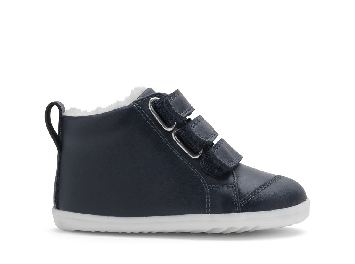 Bobux Step Up Hi Court Switch Arctic Navy Trainers