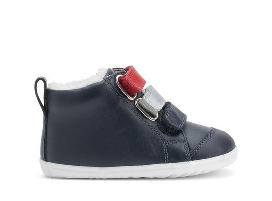 Bobux Step Up Hi Court Switch Arctic Navy Trainers