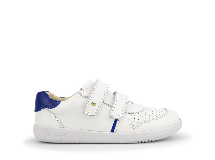 Bobux KP Riley White + Blueberry Trainers