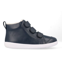 Bobux KP Hi Court Switch Arctic Navy Boots (Red + Silver)