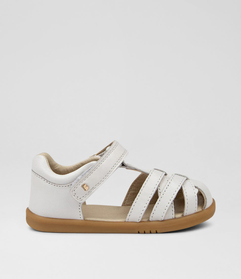 Bobux I Walk Cross Jump White Sandals