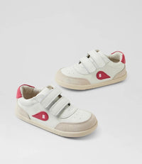 Bobux I Walk Champ Chalk- Radiant Red Trainers