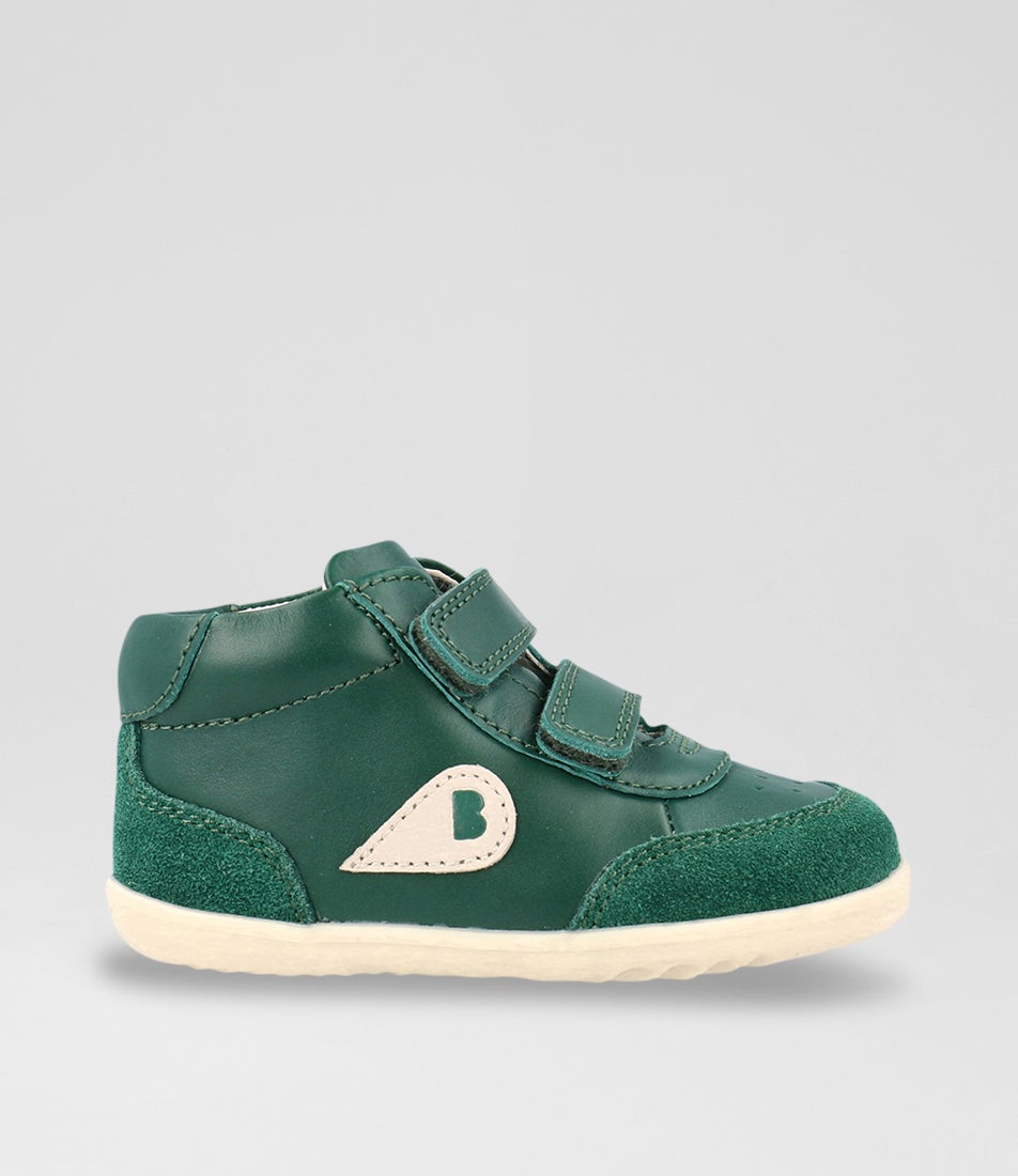 Bobux Step Up Champ High Deep Emerald Chalk Trainers