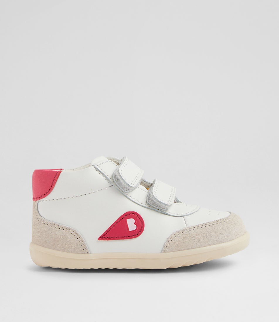 Bobux Step Up Champ High Chalk Radiant Red Trainers