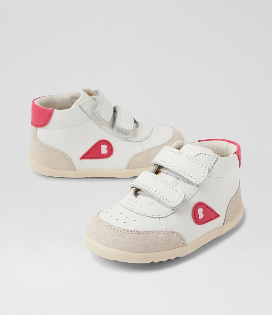 Bobux Step Up Champ High Chalk Radiant Red Trainers