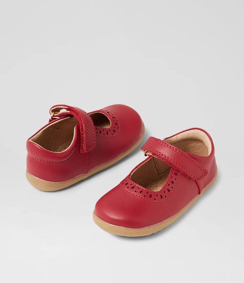 Bobux Step Up Lola Tibitan Red Mary Janes