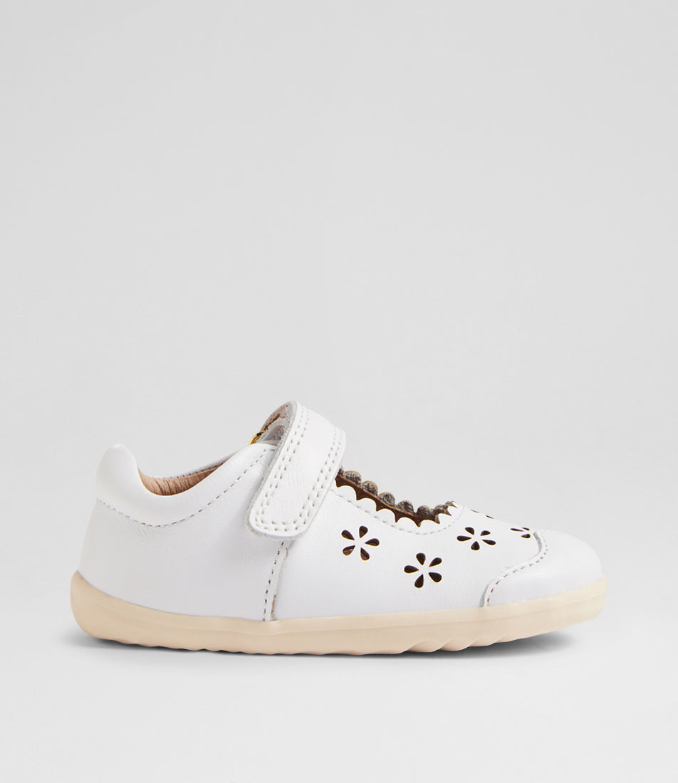 Bobux Step up White Heather Mary Janes
