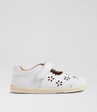 Bobux I Walk White Heather Mary Janes