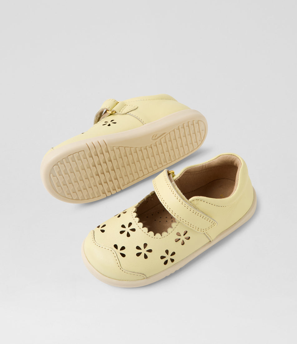 Bobux I Walk Wax Yellow Heather Mary Janes