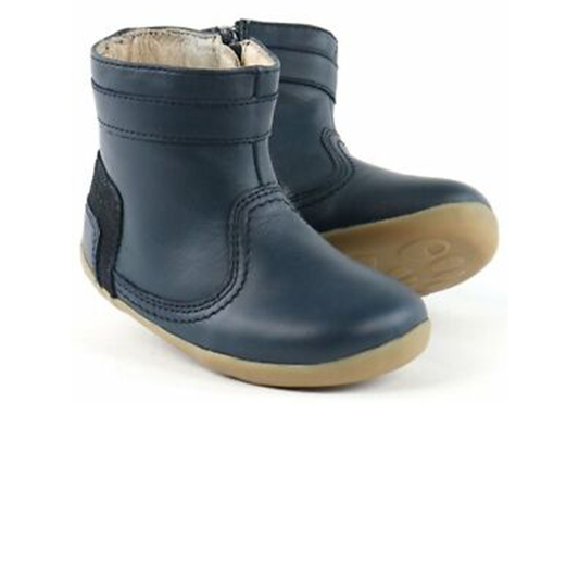 Bobux SU Navy Bolt Boots with Wool Lining