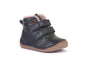 Froddo Hook and Loop Short Navy Boots Wool Lined