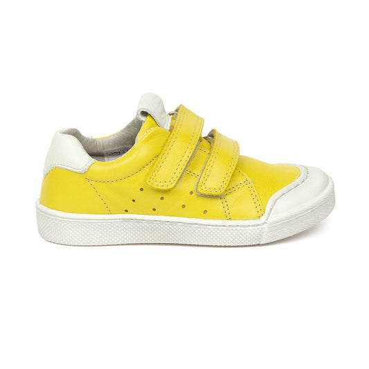 Froddo Yellow Leather Trainers