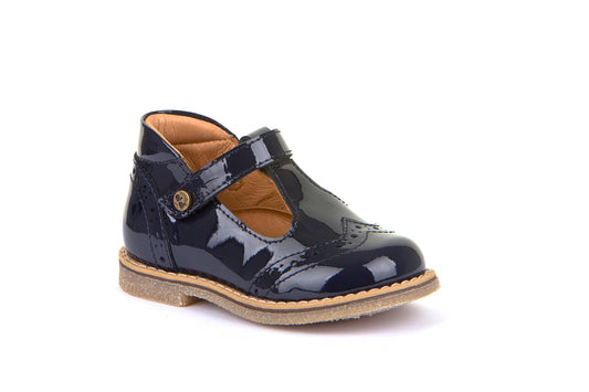 Froddo Blue Patent T-Bar Shoes