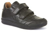 Froddo Black Leather Boys Velcro Shoes