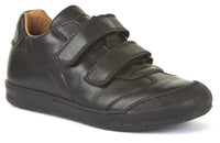 Froddo Black Leather Boys Velcro Shoes