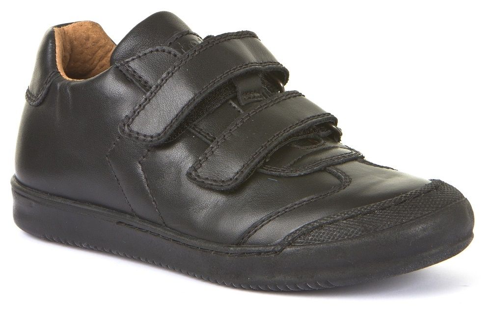 Froddo Black Leather Boys Velcro Shoes
