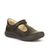 Froddo Black T-Bar Velcro School Shoes