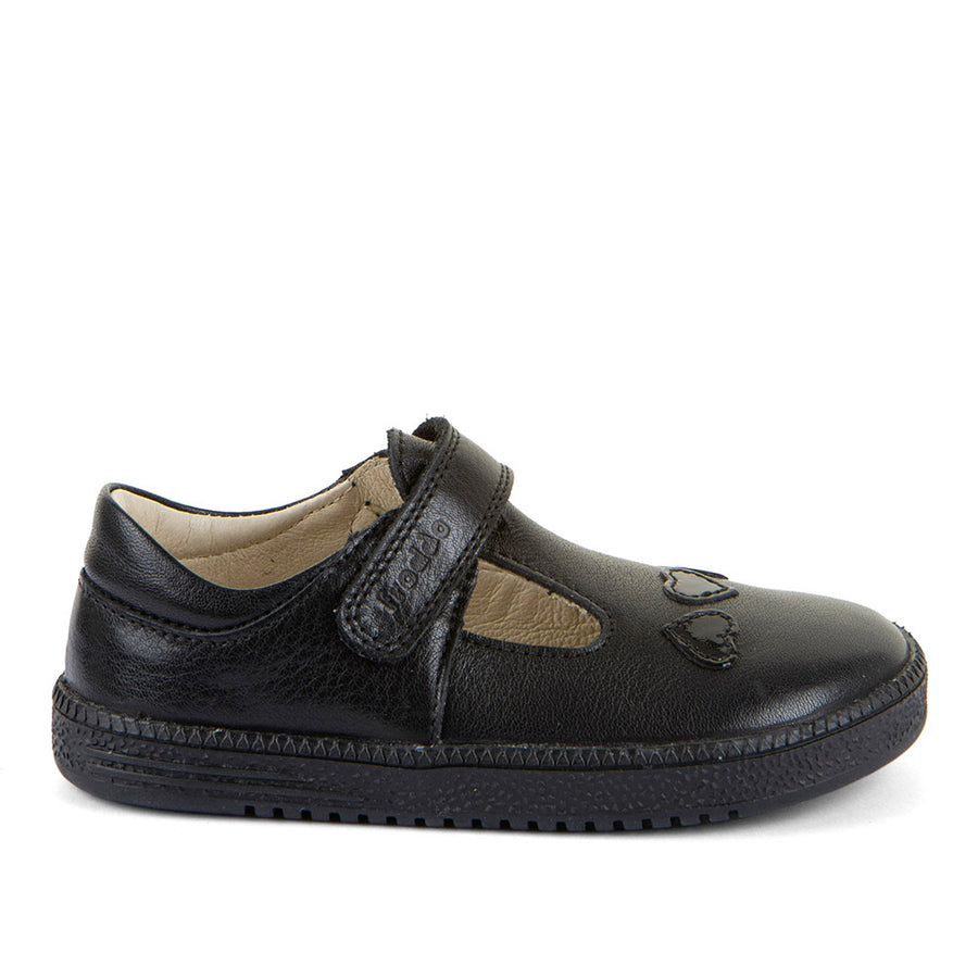 Froddo Barefoot Loop Sandra Black School Shoes