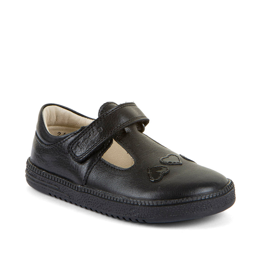 Froddo Barefoot Loop Sandra Black School Shoes