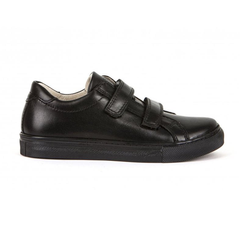 Froddo Black leather Velcro School Shoes
