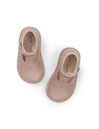 Petit Nord Copenhagen Old Rose T-Bar Scallop Shoes