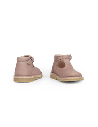 Petit Nord Copenhagen Old Rose T-Bar Scallop Shoes