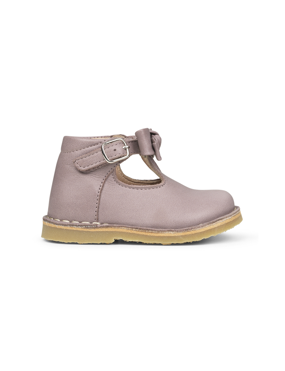 Petit Nord Copenhagen Lavender T-bar Bow Shoes