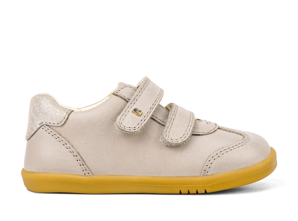 Bobux I Walk Sprite Taupe + Silver Glitter Trainers