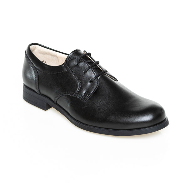 Froddo Black Leather Lace Up School Shoes