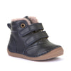Froddo Hook and Loop Short Navy Boots Wool Lined
