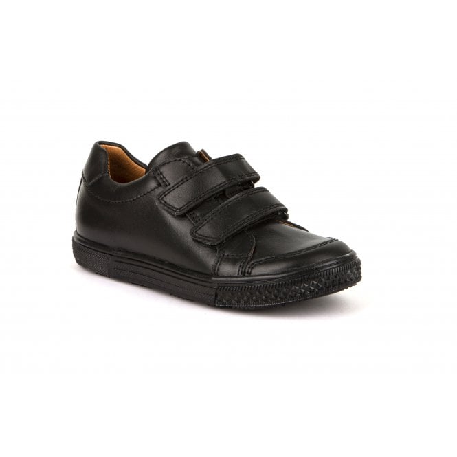 Froddo Black Leather Boys Velcro Shoes