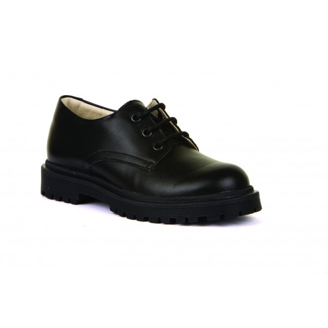 Froddo Black Leather School Shoes