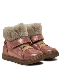 Froddo Waterproof Ankle Boots In Pink/Gold