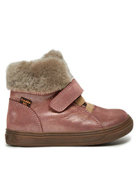 Froddo Waterproof Ankle Boots In Pink/Gold