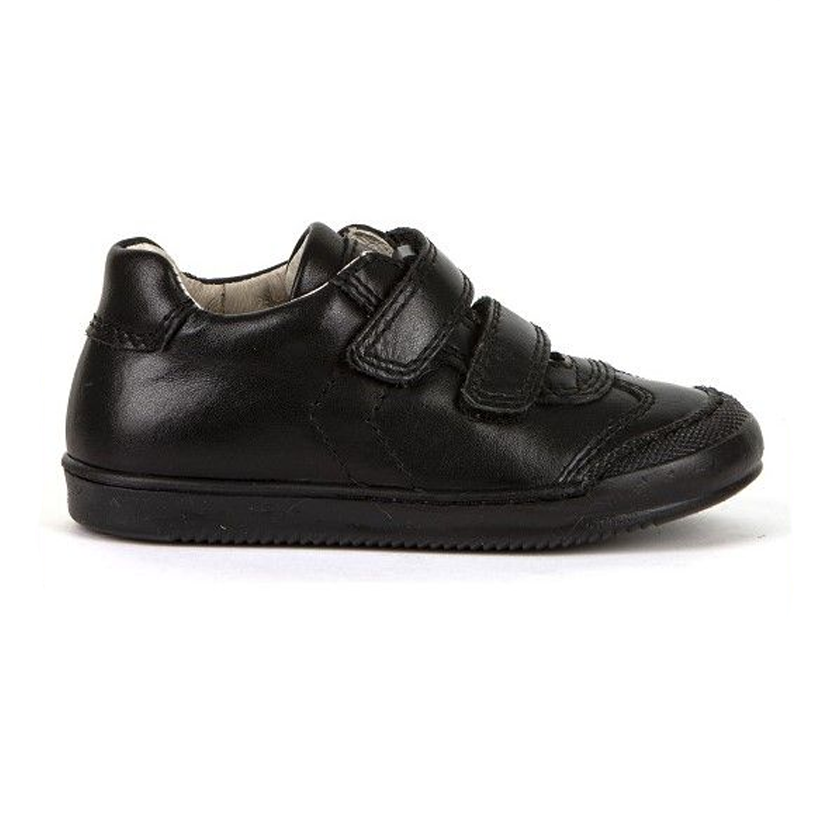 Froddo Black Leather Boys Velcro Shoes