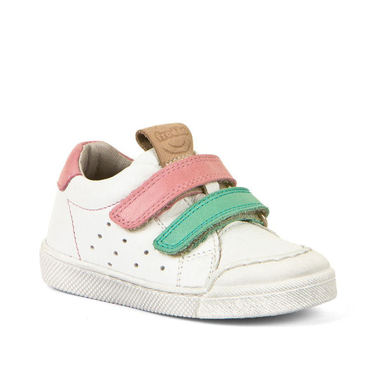 Froddo White and Pink Leather Trainers