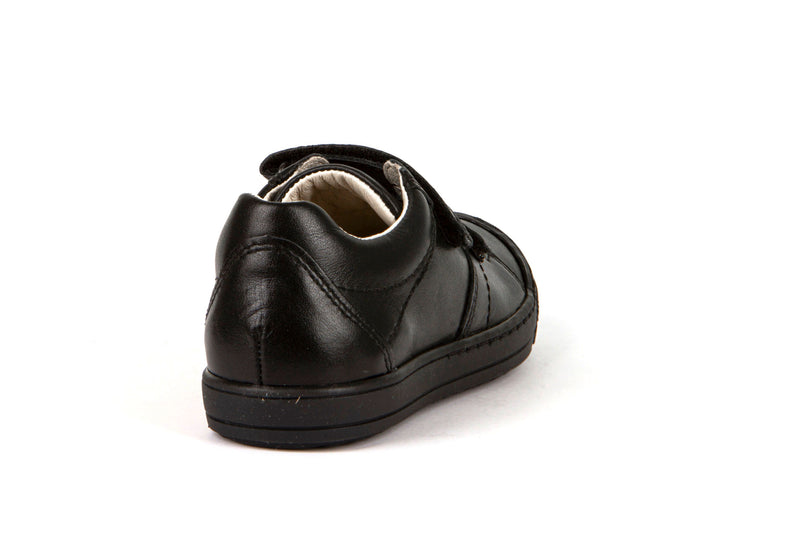 Froddo Black leather Velcro School Shoes