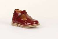 Froddo Bordeaux Patent T-Bar Shoes