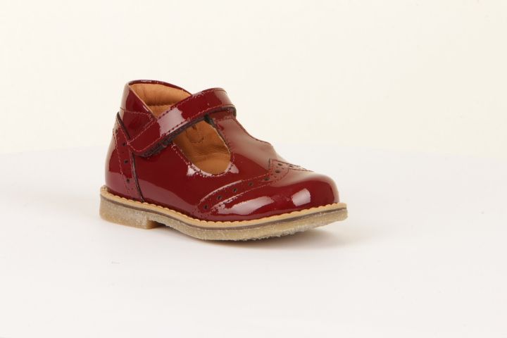 Froddo Bordeaux Patent T-Bar Shoes